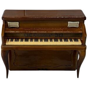 Vtg Steinweigh Mini Piano 8 Transistor Radio 1960s Dollhouse Display Works Video